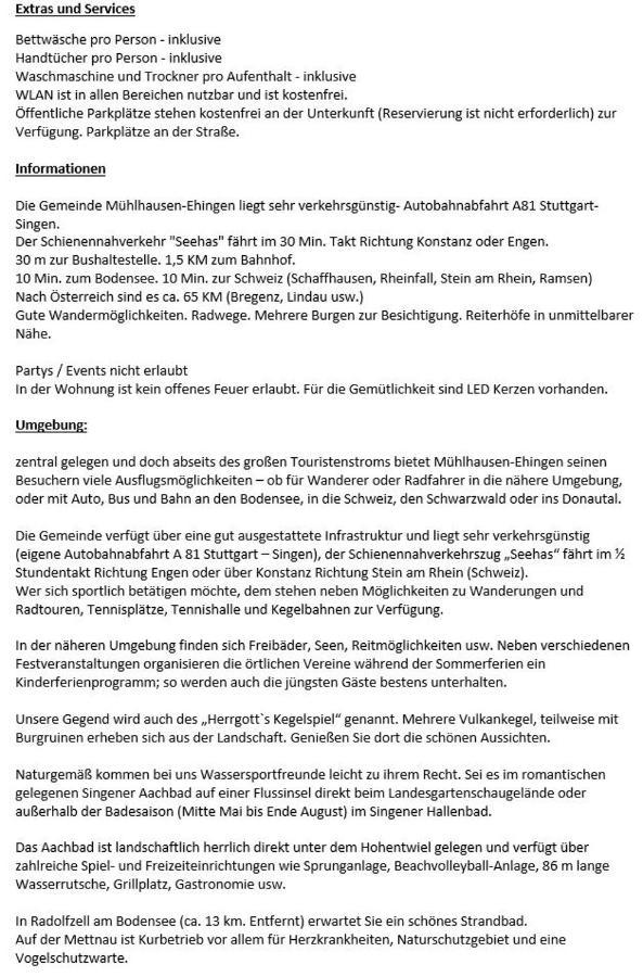 Ferienwohnung Kraehennest In Den Hegaubergen - Naehe Bodensee Muhlhausen-Ehingen 外观 照片